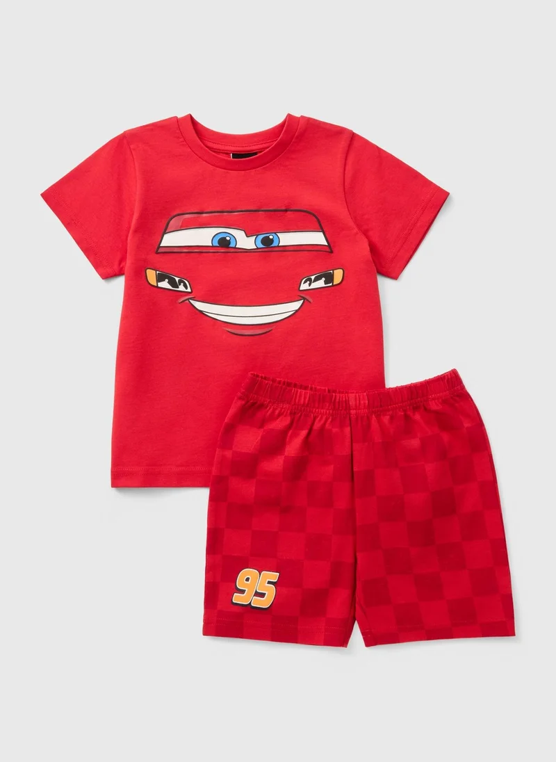 ماتلان Cars Boys Red Lightning McQueen Short Pyjama Set